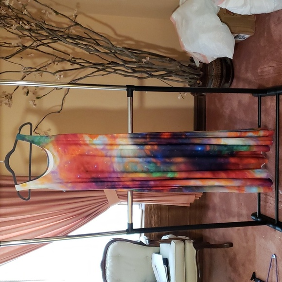 Blackmilk Galaxy Rainbow Maxi Dress XL. NWT. Space print. Sexy Miss Frizzle - Picture 6 of 12